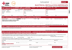 EICR Testing Niceic Certificate